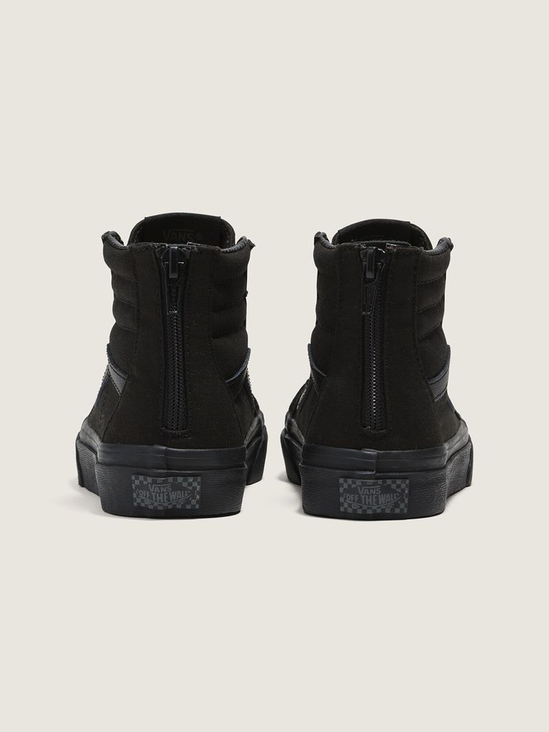 Zapatilla Niño (4 a 8 años) Sk8- Hi Zip Negro Vans