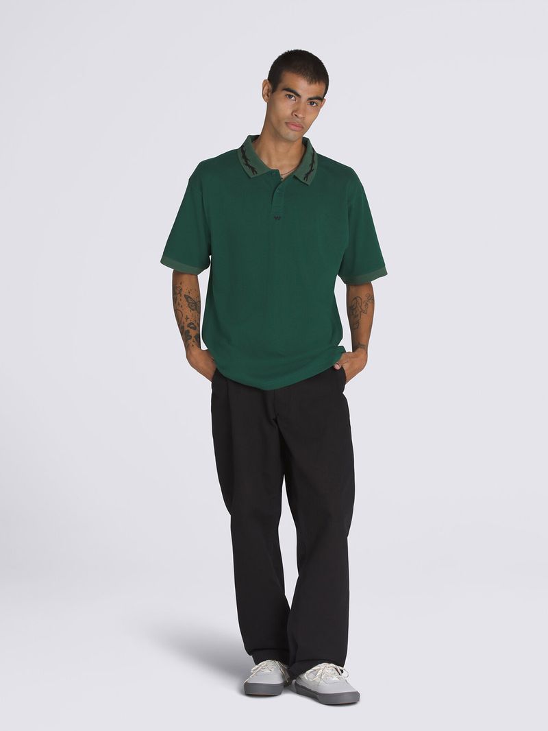 Polera M/C Hombre Skate Mesh Polo Verde Vans