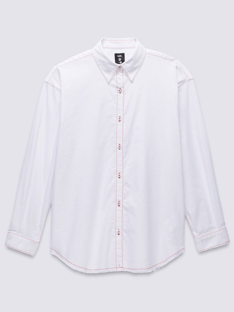 Blusa M/L Mujer Gillian Graphic Blanco Vans