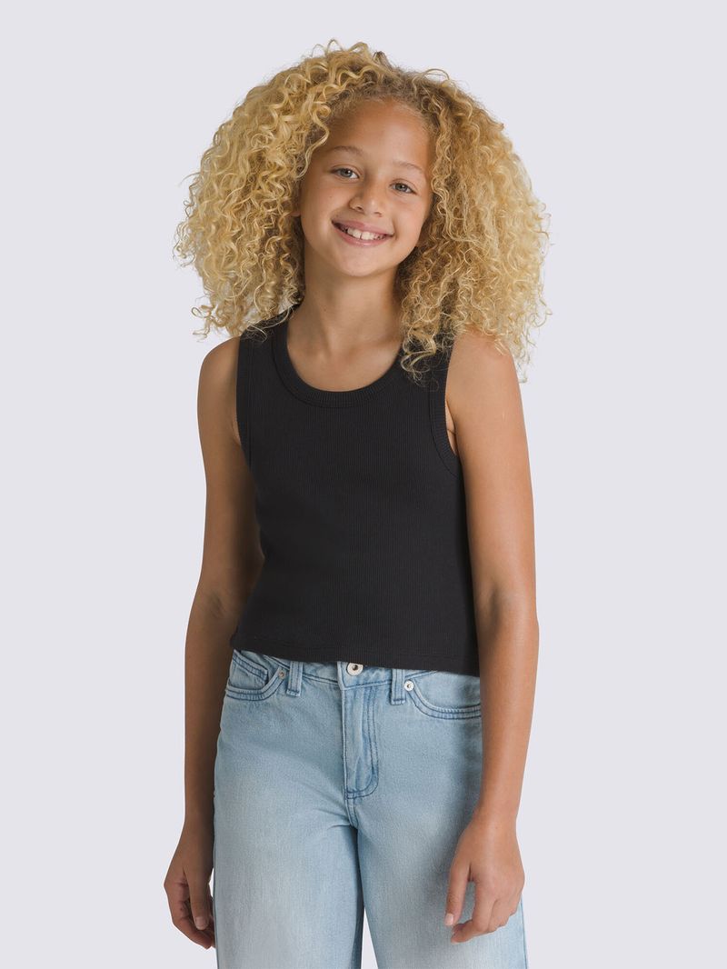 Polera S/M Nina Drew Rib Tank Negro Vans