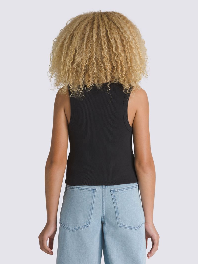 Polera S/M Nina Drew Rib Tank Negro Vans