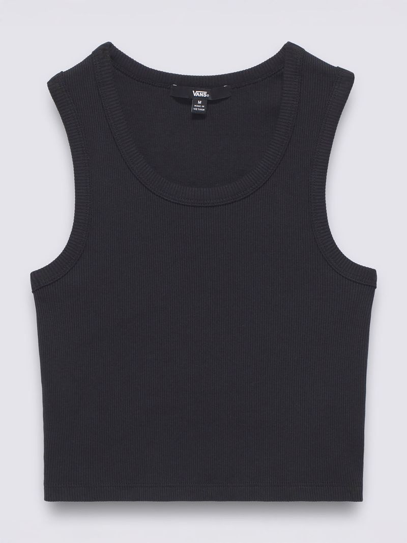 Polera S/M Nina Drew Rib Tank Negro Vans