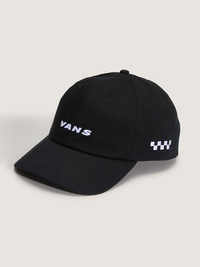 Jockey Adulto Check Side Curved Negro Vans