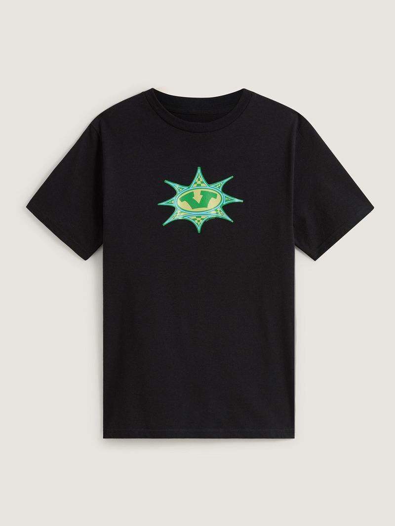 Polera M/C Niño Star Checker Negro Vans