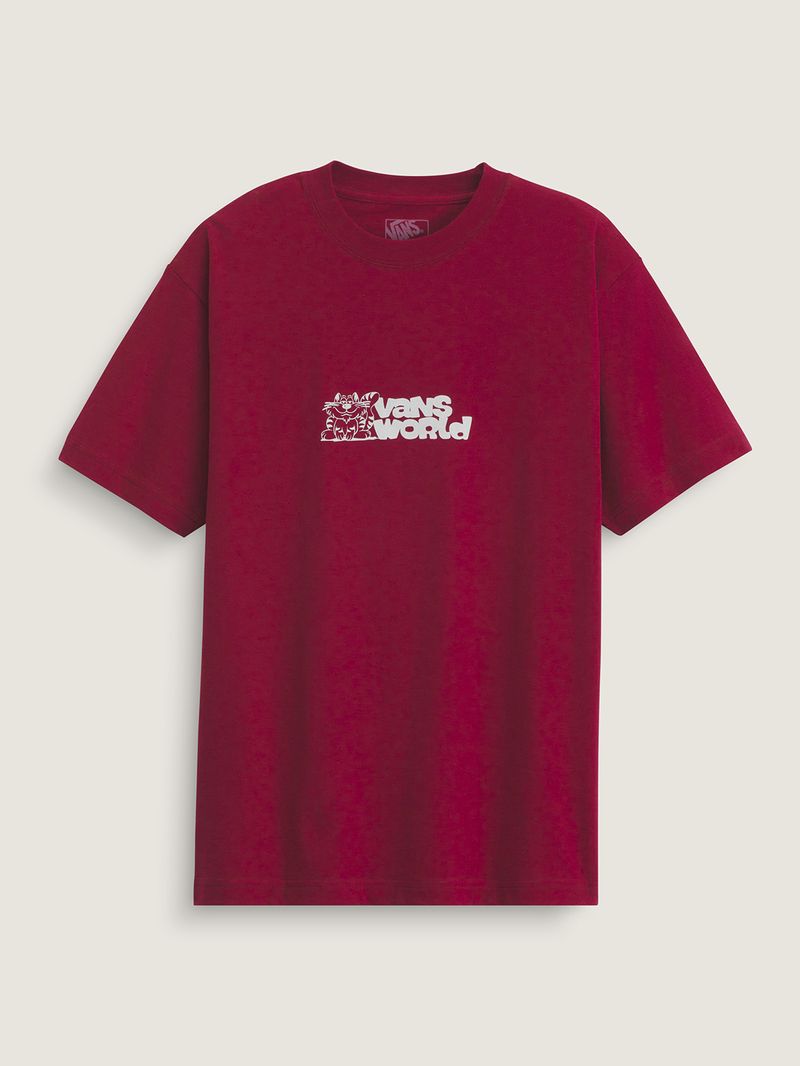 Polera M/C Hombre Vans World Rojo Vans