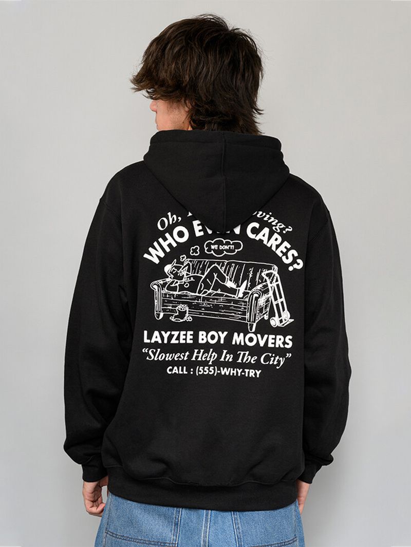 Poleron Hombre Moving Co. Pullover Negro Vans