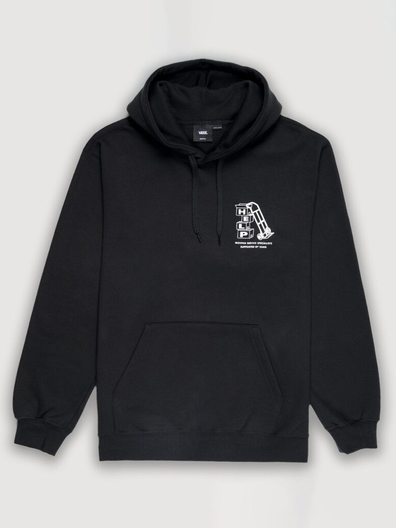 Poleron Hombre Moving Co. Pullover Negro Vans