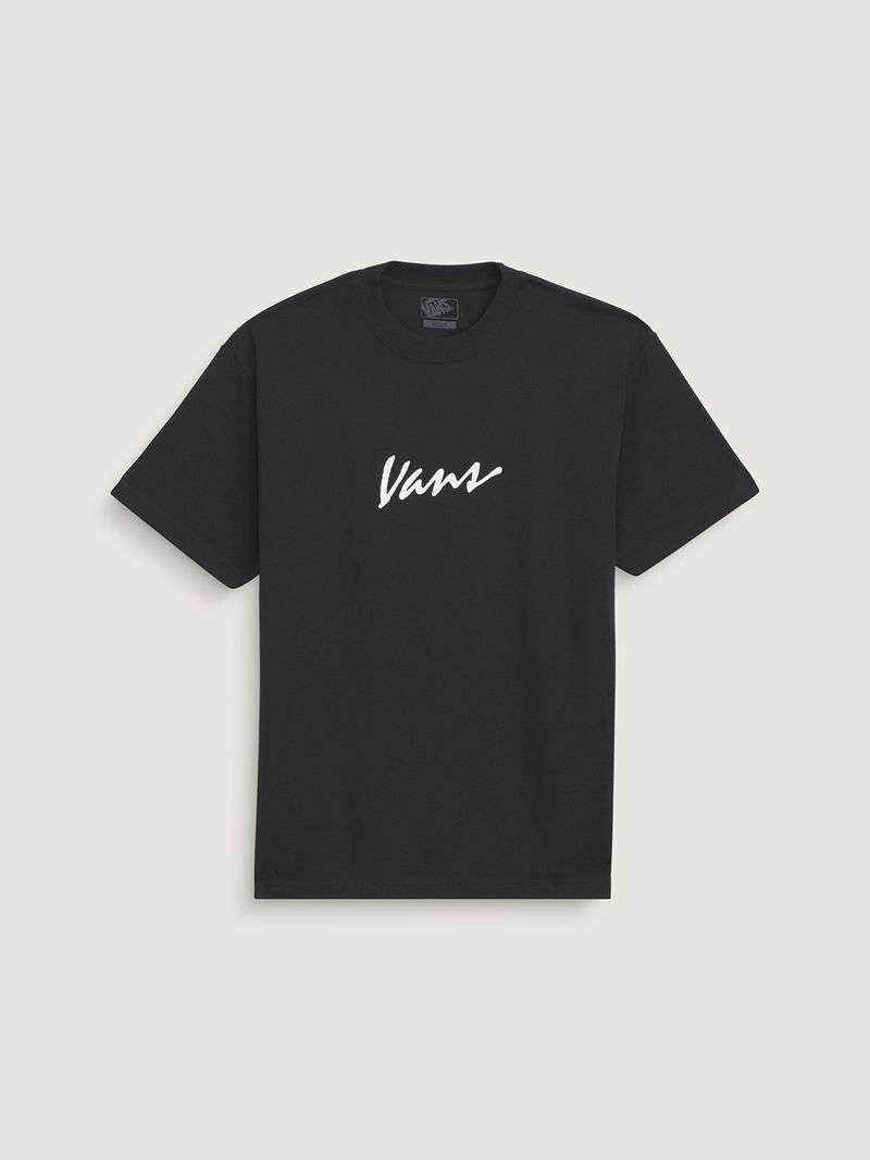 Polera M/C Hombre Classic Script Blanco Vans