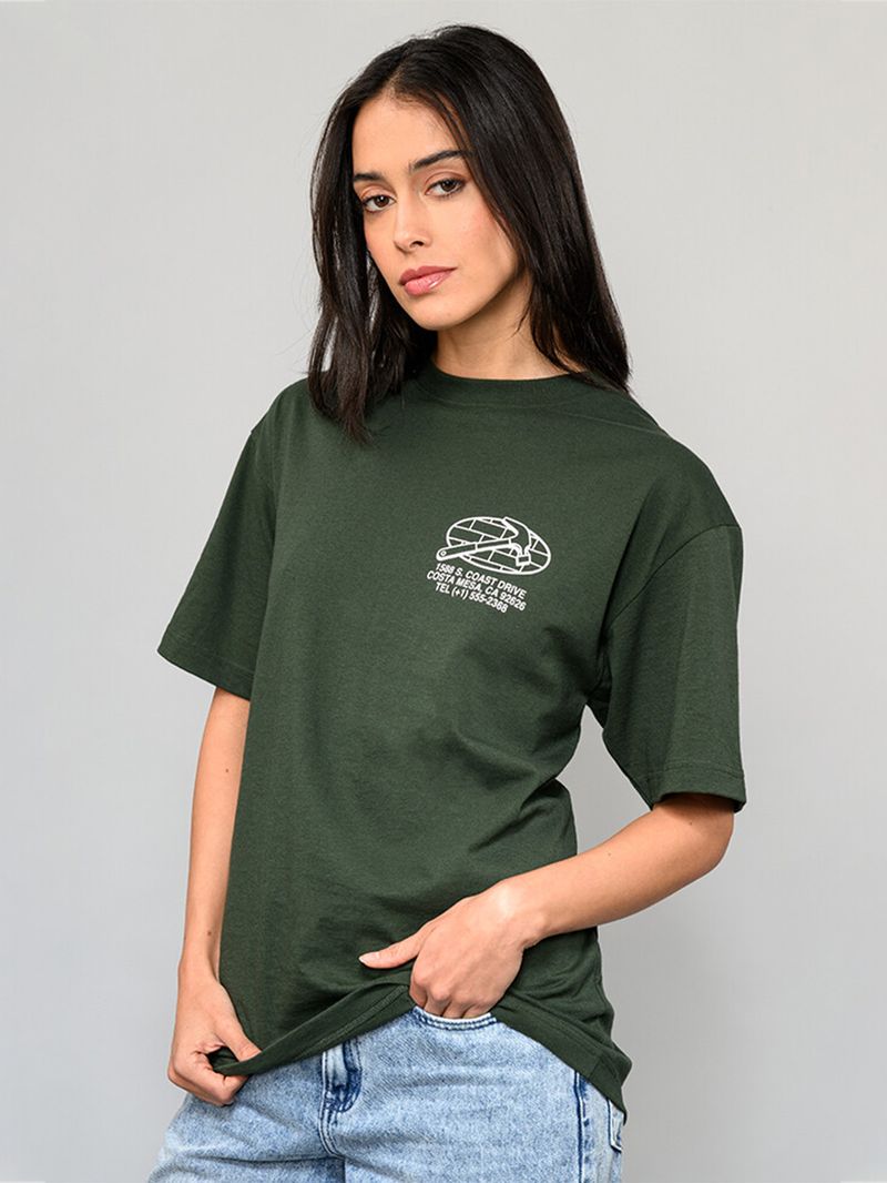 Polera M/C Hombre Service Repair Verde Vans