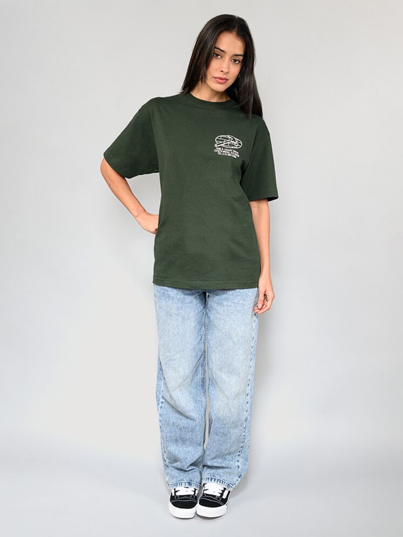 Polera M/C Hombre Service Repair Verde Vans