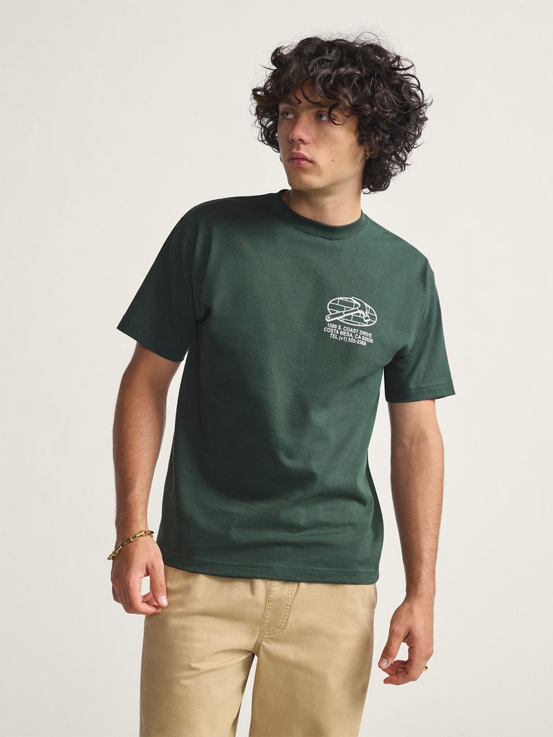 Polera M/C Hombre Service Repair Verde Vans