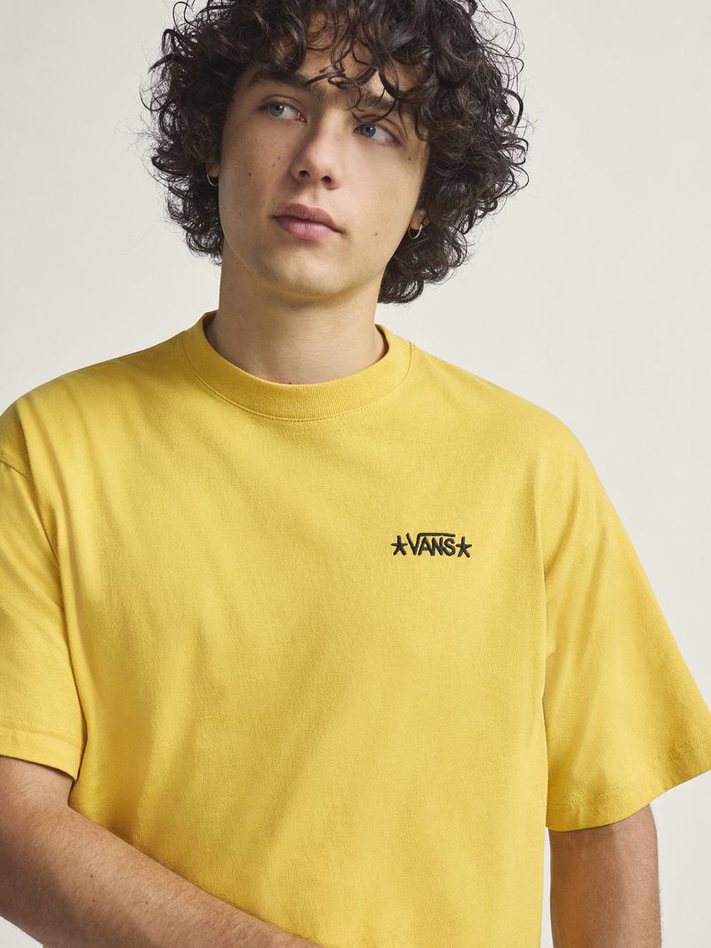 Polera M/C Hombre Skate Atiba Haze Hug Amarillo Vans