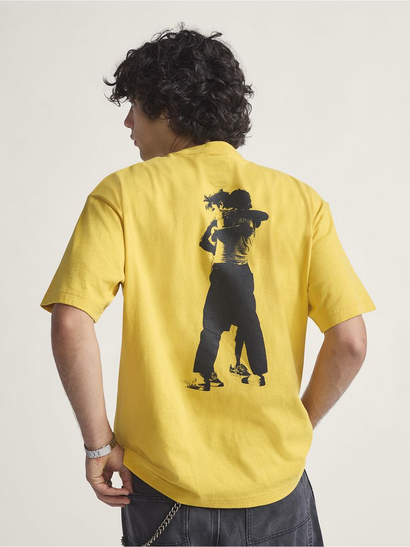Polera M/C Hombre Skate Atiba Haze Hug Amarillo Vans