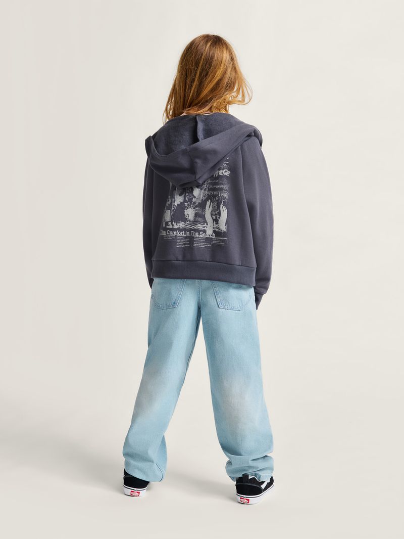 Pantalon Niña Sirelle Puddle Pants Celeste Vans