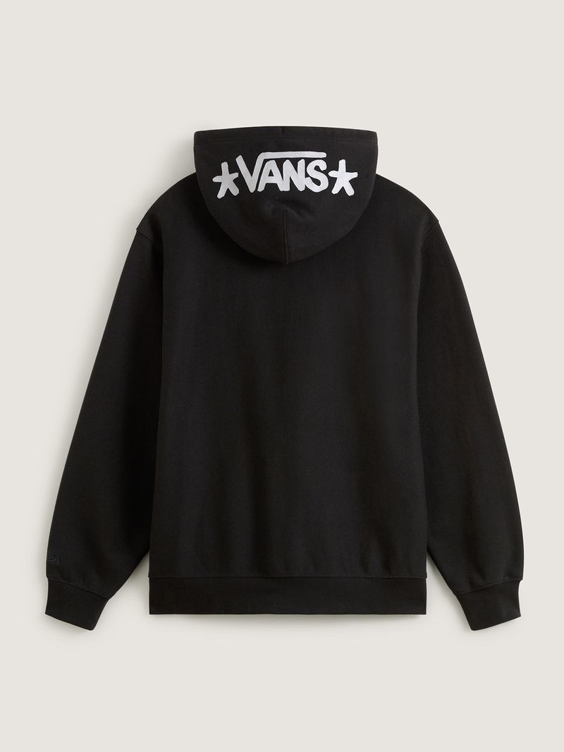 Poleron Hombre Skate Atiba Haze Zip Negro Vans