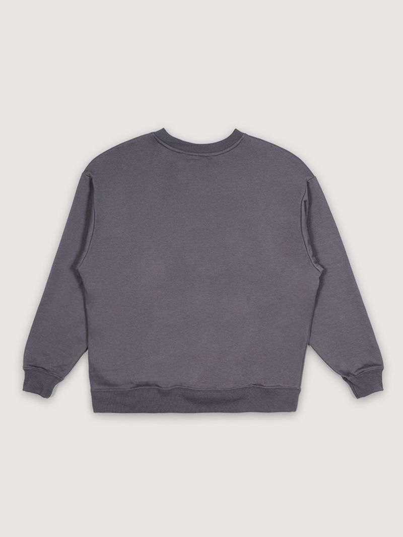 Polerón Mujer Perforate Os Crew Gris Vans