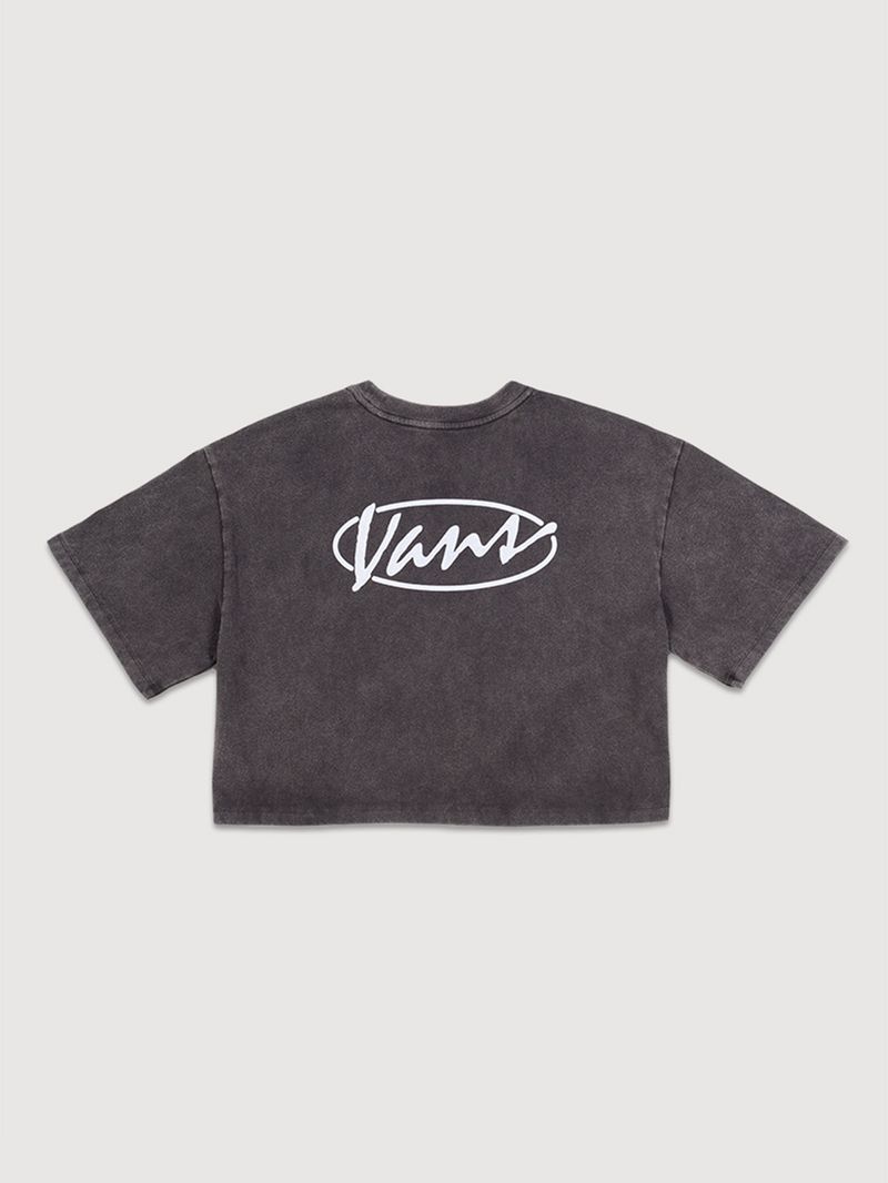 Polera M/C Mujer Era Script Relaxed Negro Vans