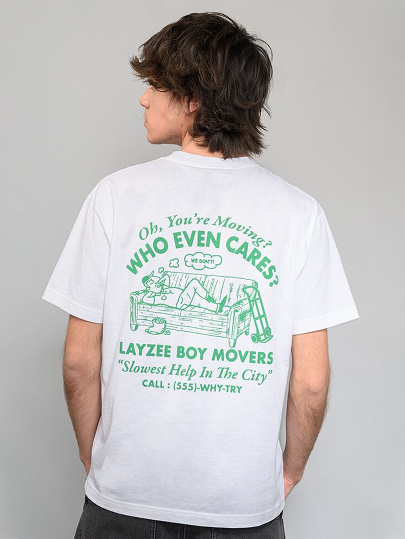 Polera M/C Hombre Moving Co Blanco Vans