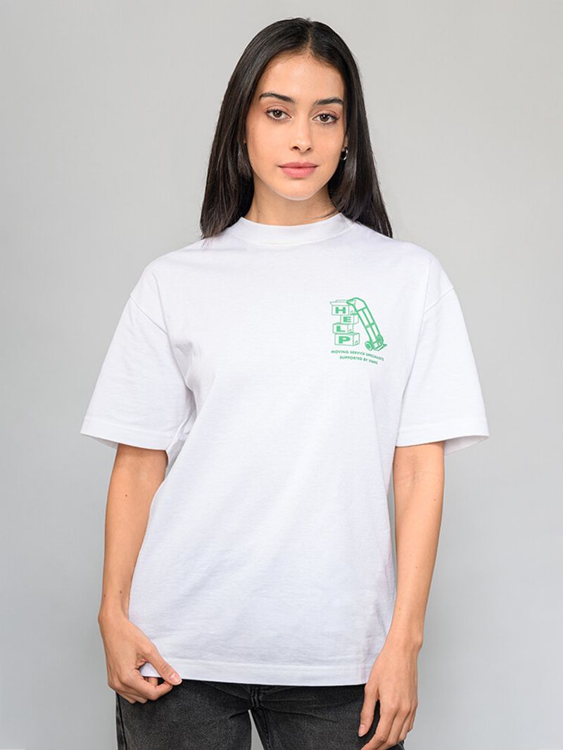 Polera M/C Hombre Moving Co Blanco Vans