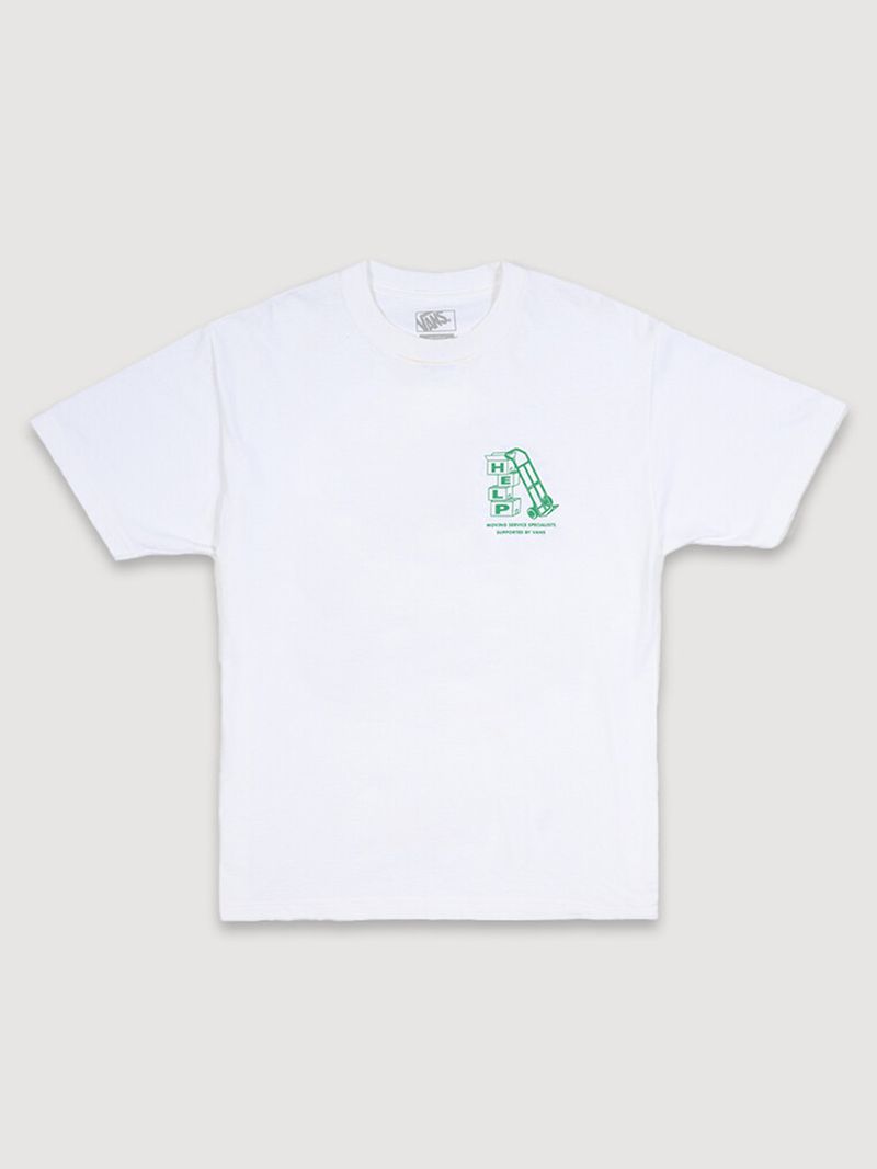 Polera M/C Hombre Moving Co Blanco Vans