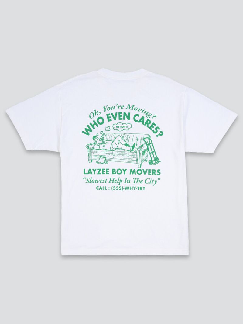 Polera M/C Hombre Moving Co Blanco Vans