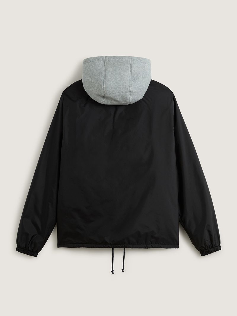Chaqueta Hombre Riley Hooded Coaches Negro Vans