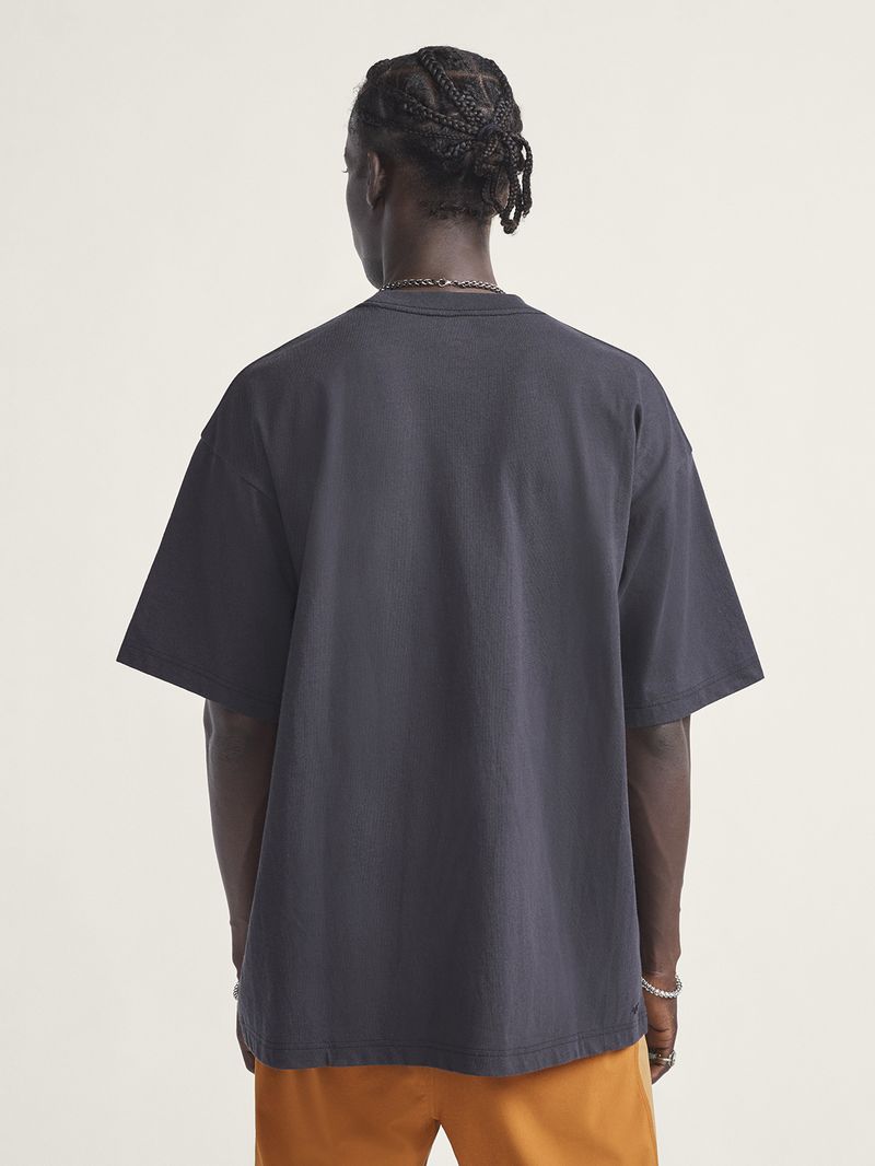 Polera M/C Hombre Skate Flame Negro Vans