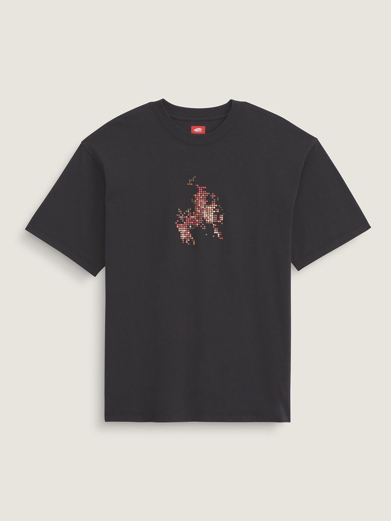 Polera M/C Hombre Skate Flame Negro Vans