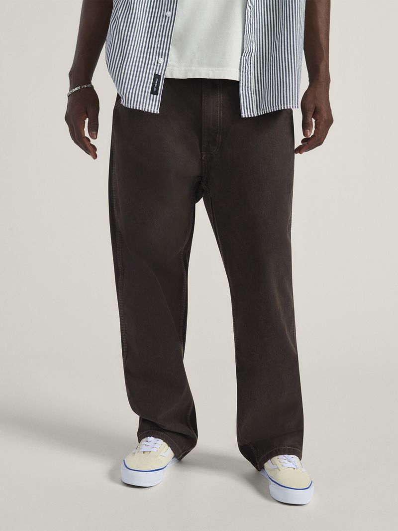 Pantalón Hombre Skate Check-5 Loose Negro Vans