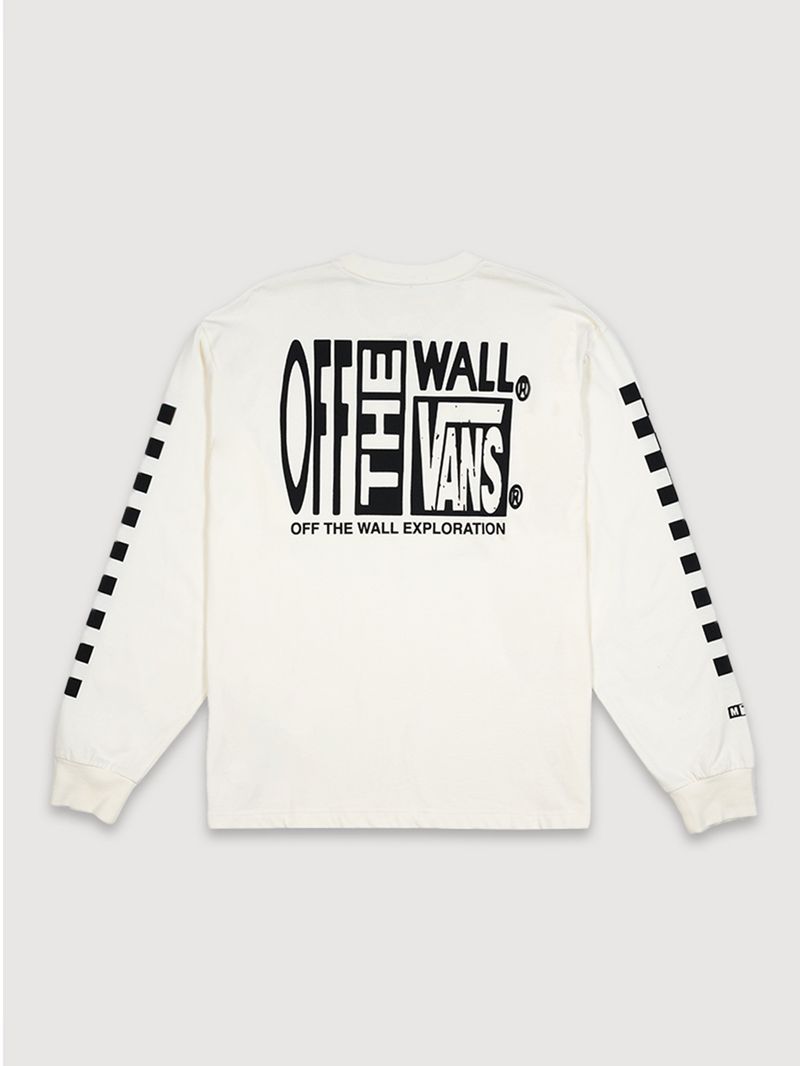 Polera M/L Hombre Mte Teamteam Blanco Vans
