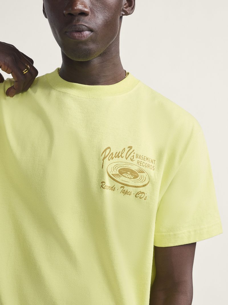 Polera M/C Hombre Paul Amarillo Vans