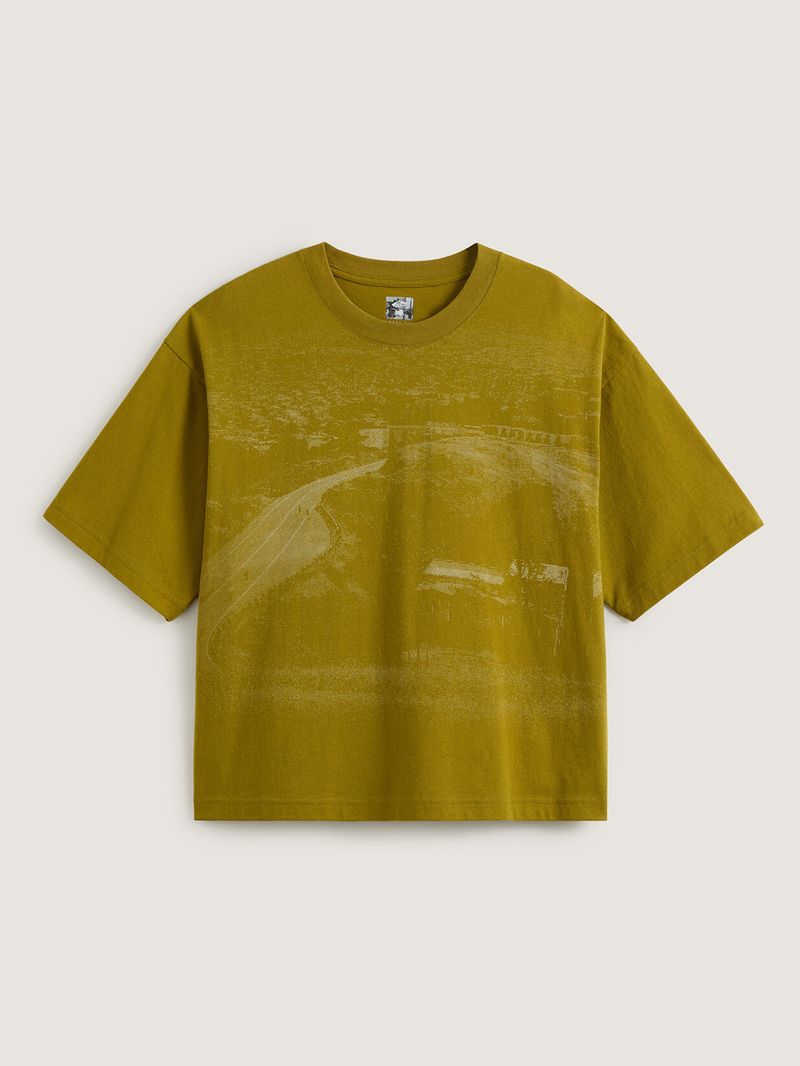 Polera M/C Hombre Skate Atiba Haze Hil Amarillo Vans