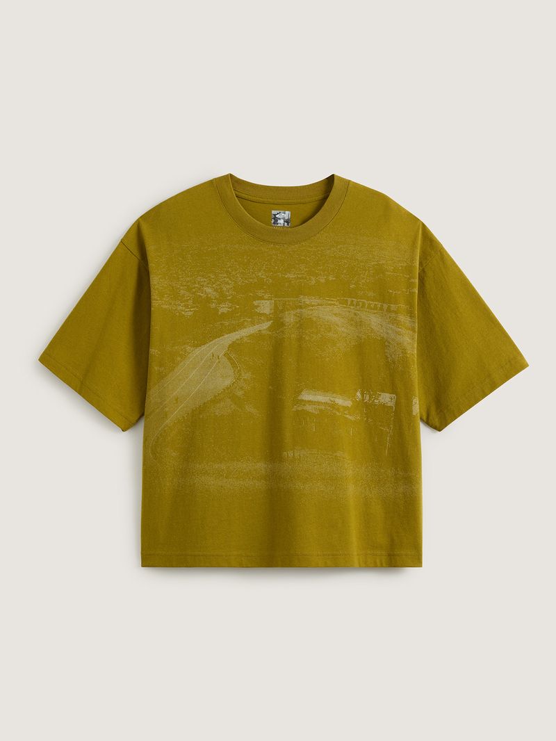 Polera M/C Hombre Skate Atiba Haze Hil Amarillo Vans
