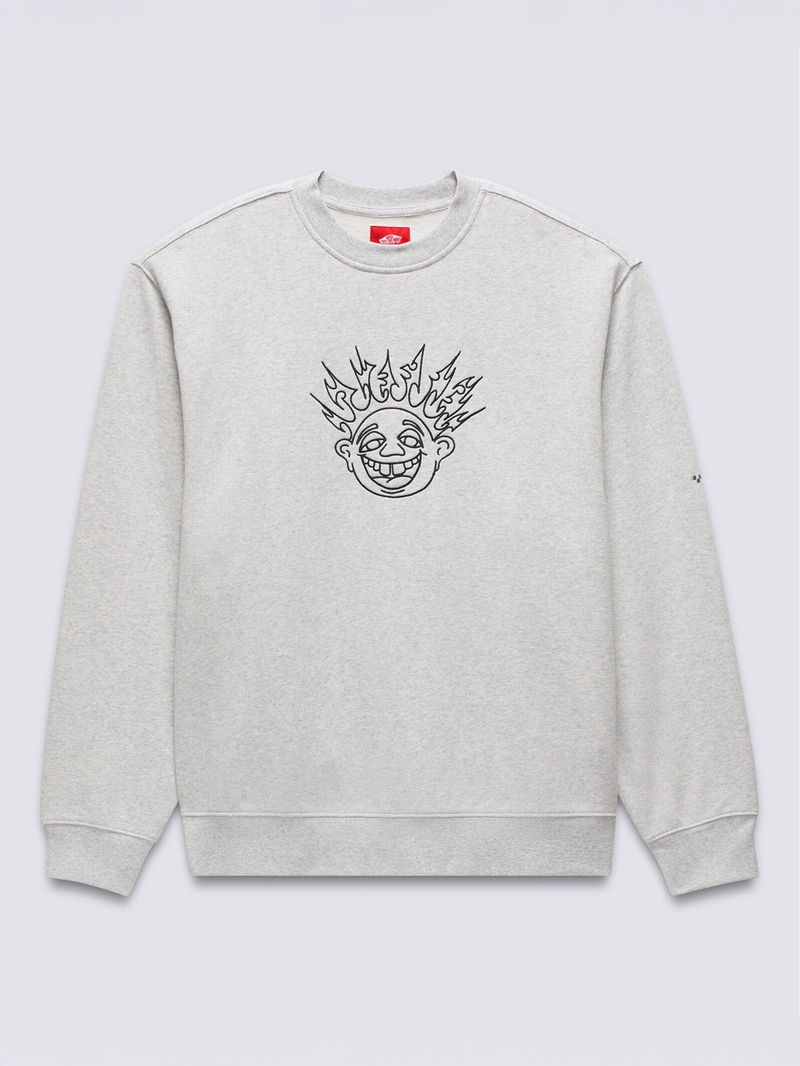 Polerón Hombre Skate Smile Gris Vans