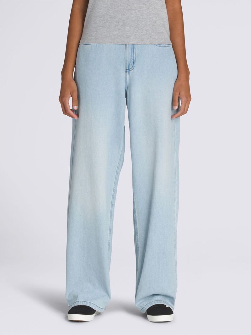 Pantalon Mujer Sirelle 5 Pocket Pud Celeste Vans