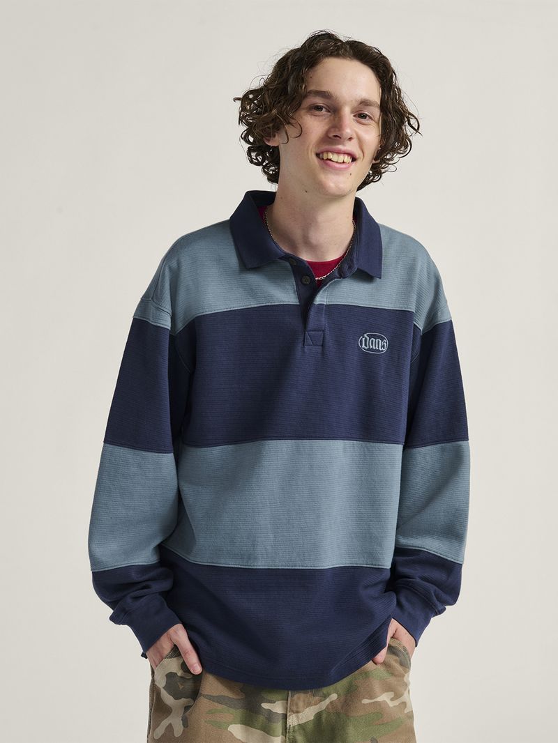 Poleron Hombre Bowman Rugby Negro Vans