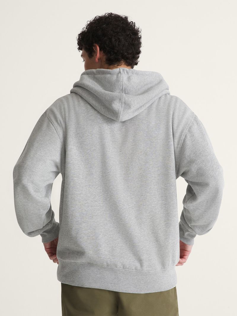 Poleron Hombre Stretch Logo Full Zi Gris Vans