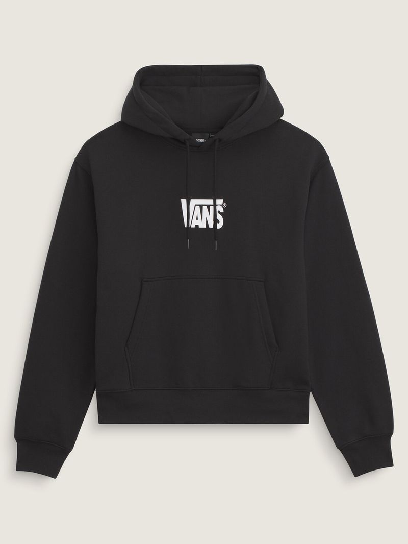 Poleron Hombre Stretch Logo Pullove Negro Vans