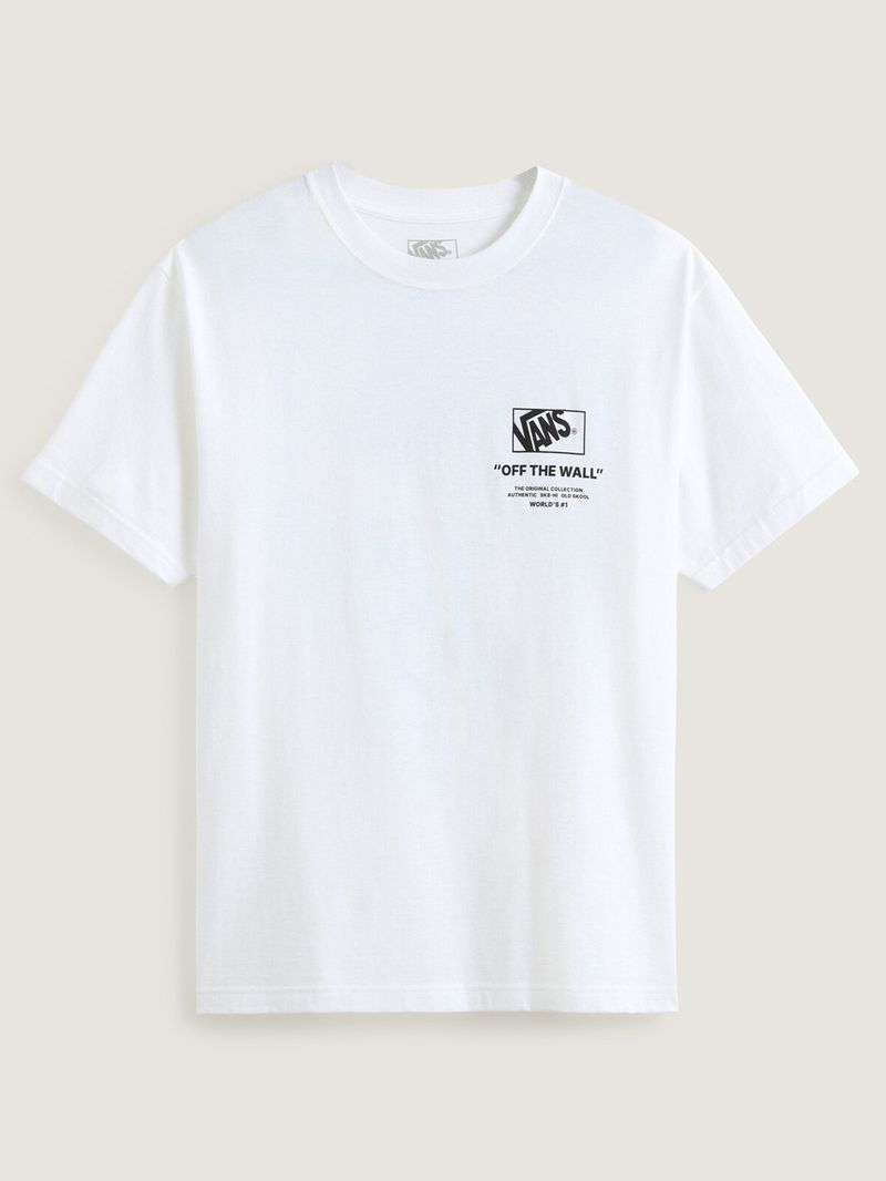 Polera M/C Hombre Stacked Hi Tee Blanco Vans