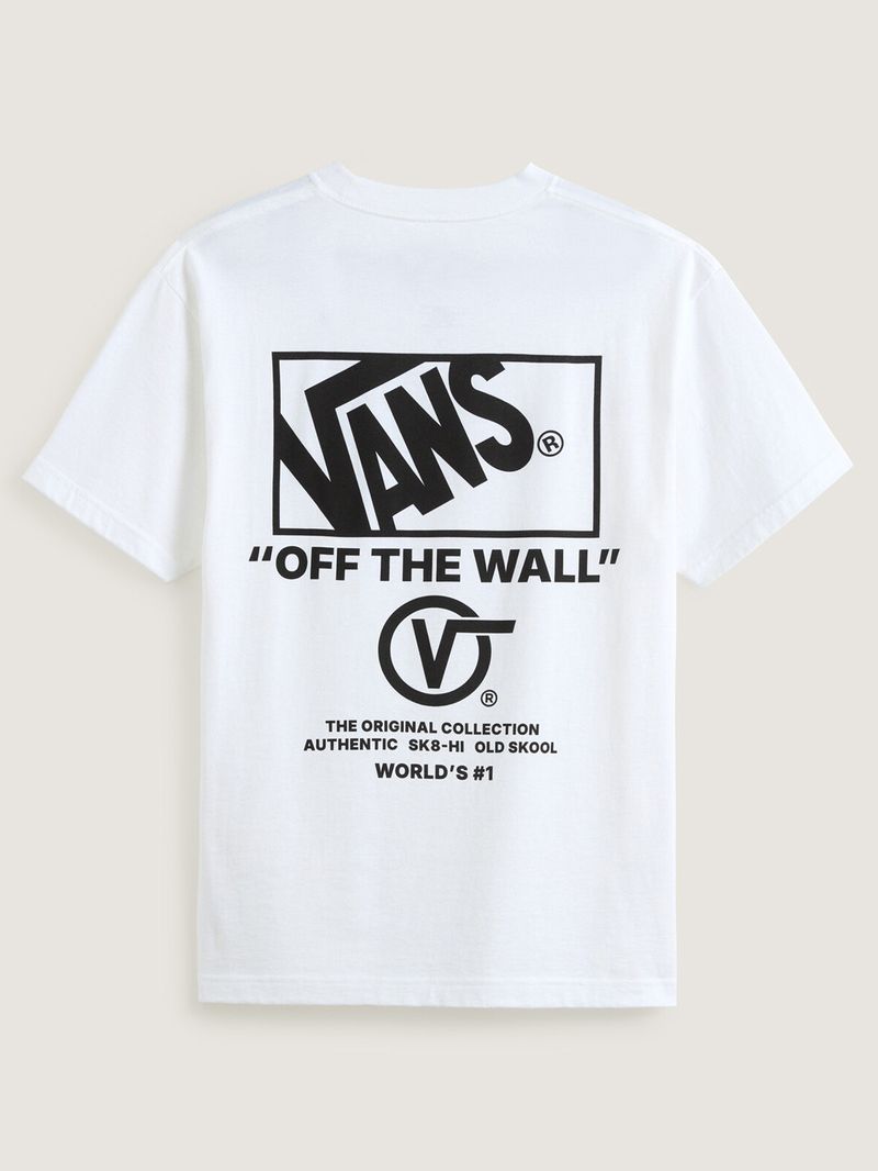 Polera M/C Hombre Stacked Hi Tee Blanco Vans