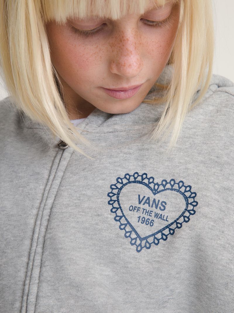 Poleron Nina Lacey Daze Retro Ful Gris Vans