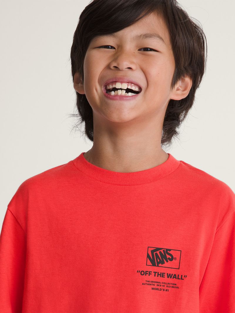 Polera M/C Nino Stacked Hi Beige/Crudo Vans