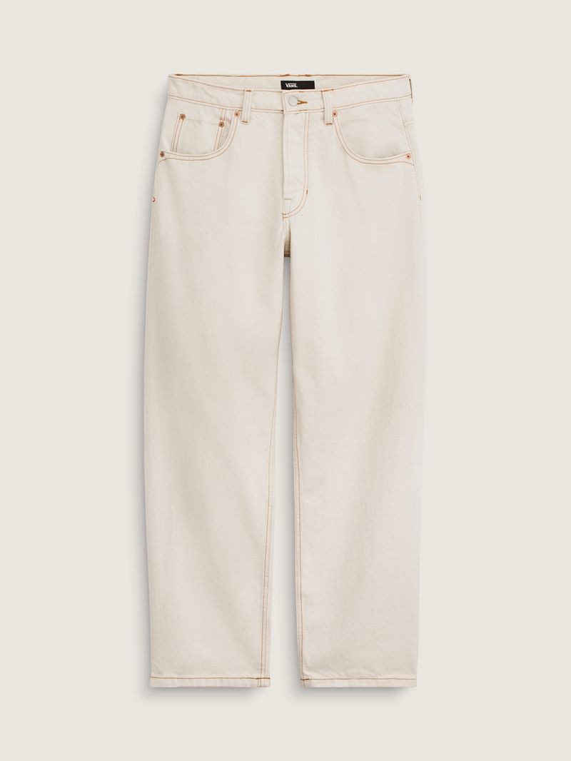 Pantalon Hombre Check-5 Loose Denim  Beige/Crudo Vans