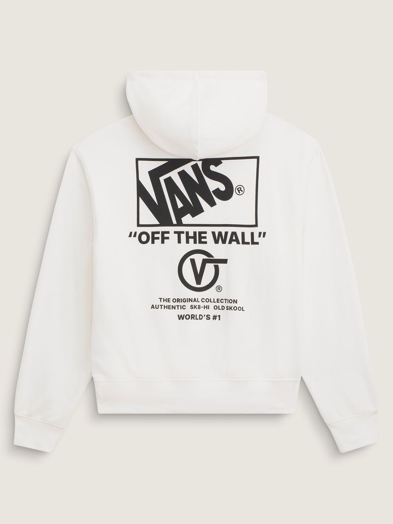 Poleron Hombre Stacked Hi Pullover Blanco Vans
