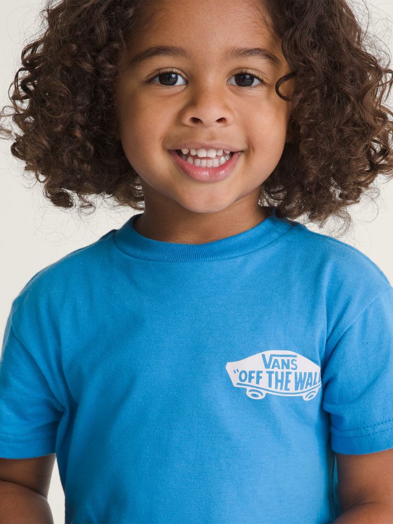 Polera M/C Nino Double Standard Azul Vans