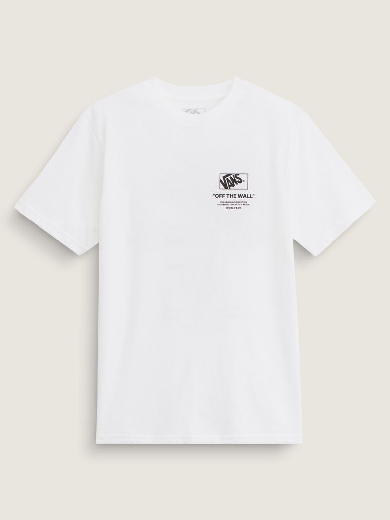 Polera M/C Nino Stacked Hi Blanco Vans