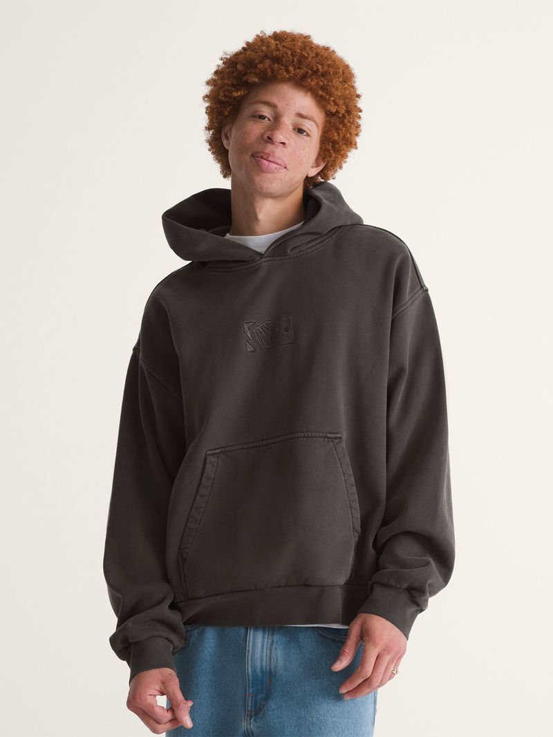 Poleron Hombre Pullover Negro Vans