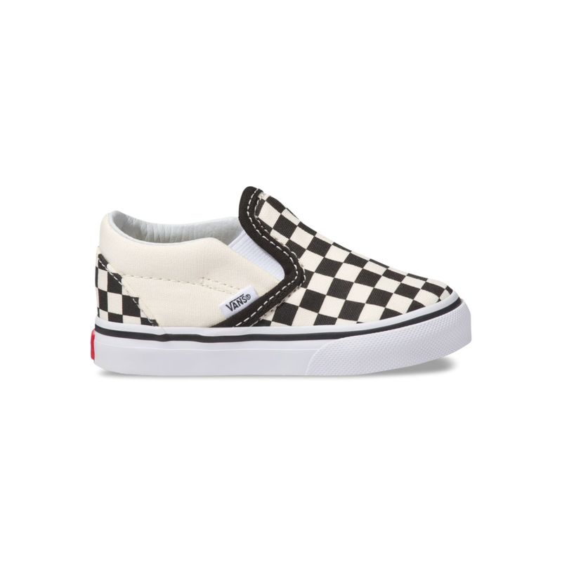 Zapatillas TD Classic Slip-On (1-4 AñOs) Blk&WhtChckerboard/Wht