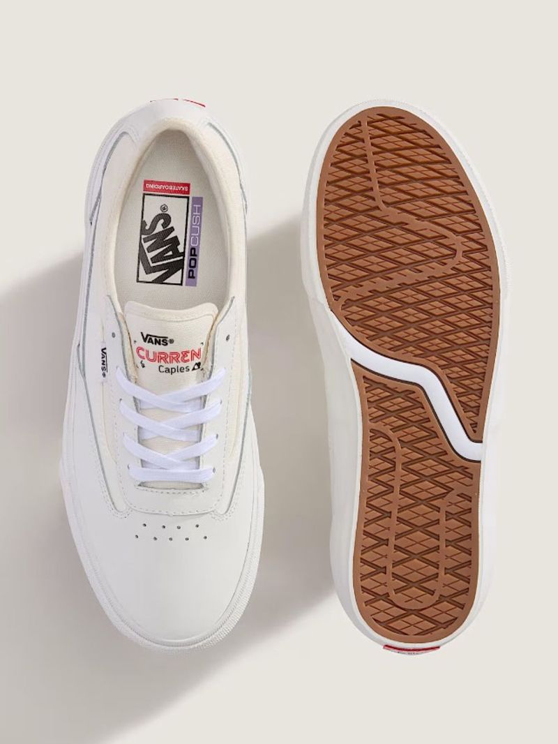 Zapatilla Adulto Skate Curren Caples Blanco Vans