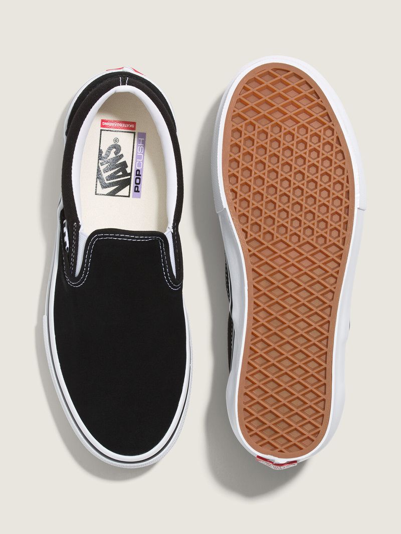 Zapatilla Adulto Skate Slip On Negra